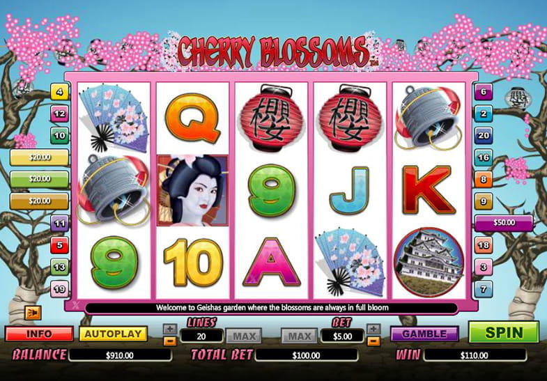 Free Demo of the Cherry Blossoms Slot
