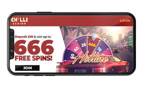 Chilli Mobile Casino on iPhone