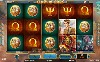 Clash of Gods Slot Free Spins