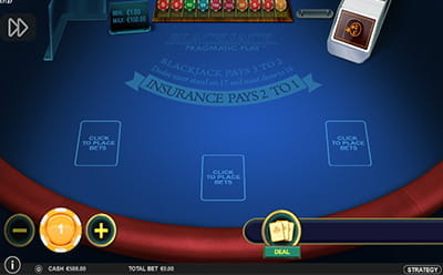 Classic Blackjack at Dragon Slots Casino App