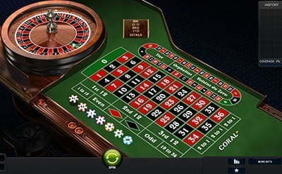 Play Roulette at Coral's Mobile Site