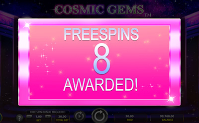 Cosmic Gems Slot Free Spins