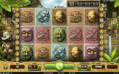 The Gonzo`s Quest Online Slot at Costa Games