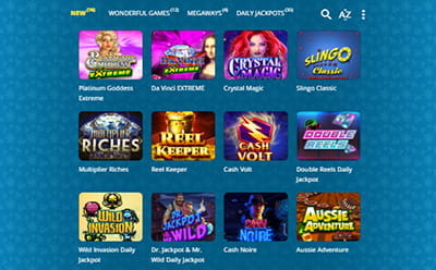 Costa Games Mobile Slot Selection