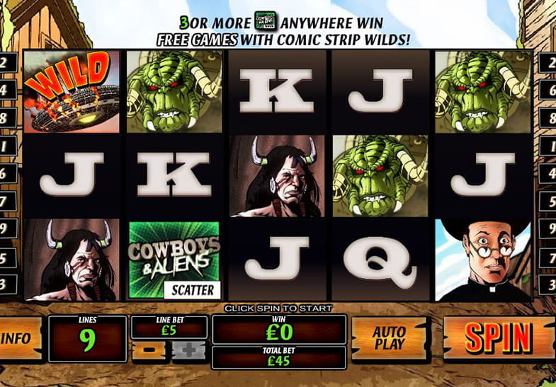 Free Demo of the Cowboys and Aliens Slot