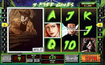 Cowboys and Aliens Slot Free Spins