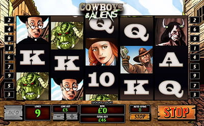 Cowboys and Aliens Slot Gameplay