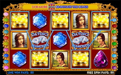 The Da Vinci Diamonds Bonus Game Features Richer Reels