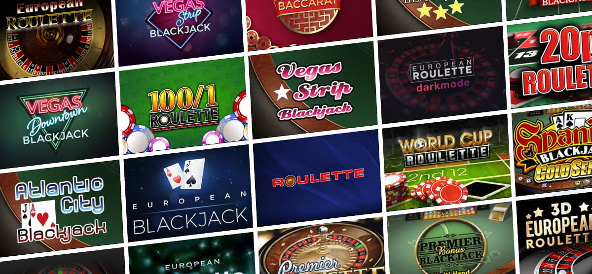 The Table Games Catalogue in Dazzle Casino