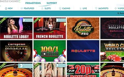 Dazzle Mobile Casino Roulette