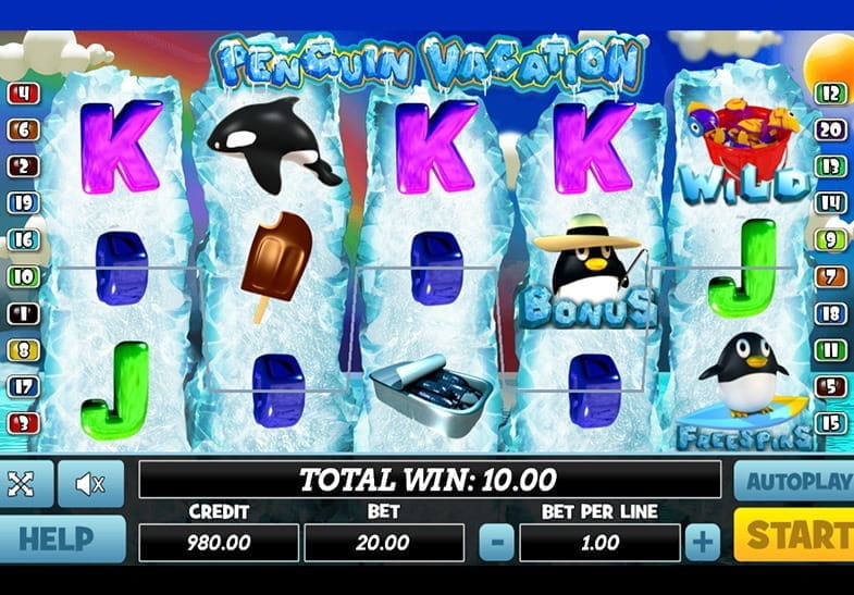 Demo Play of the Penguin Vacation Slot