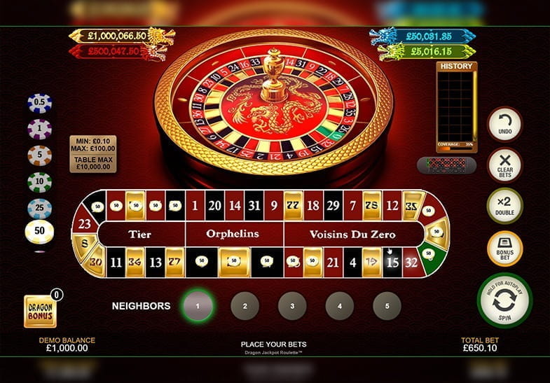 Play the Free-To-Play Version of Dragon Jackpot Roulette