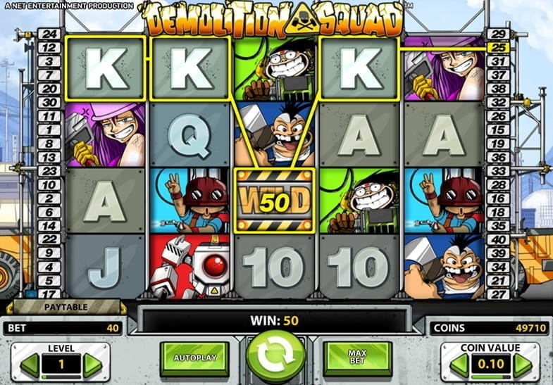 Free demo of the Demolition Squad Slot game