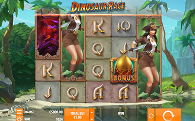 The Dinosaur Rage Online Slot at Spin Rio