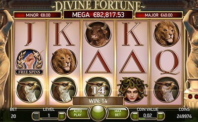 Divine Fortune Slot Free Spins