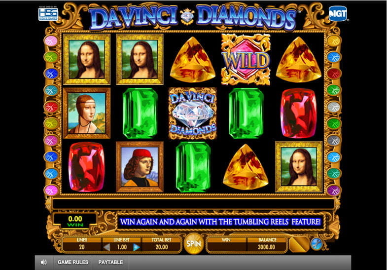 Play Double Da Vinci Diamonds for Free