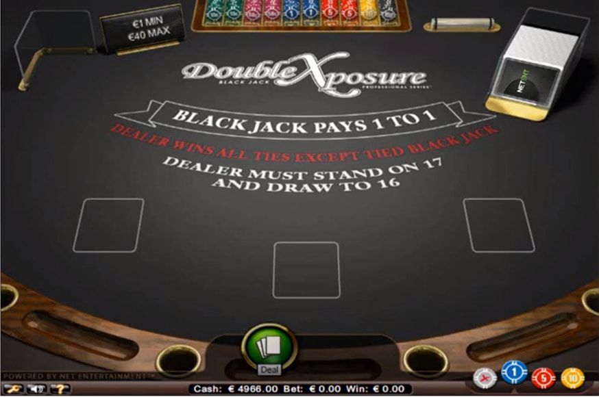 Double Exposure Blackjack Pro Series table view