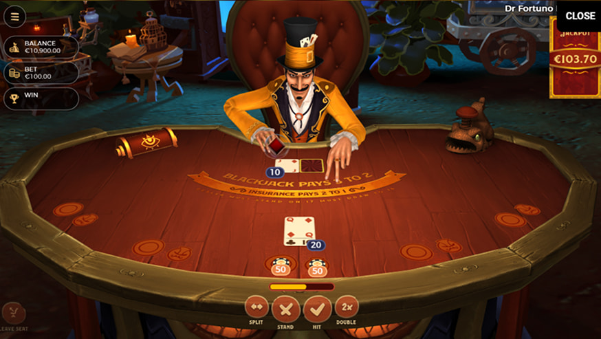 Dr Fortuno Blackjack gameplay screenshot