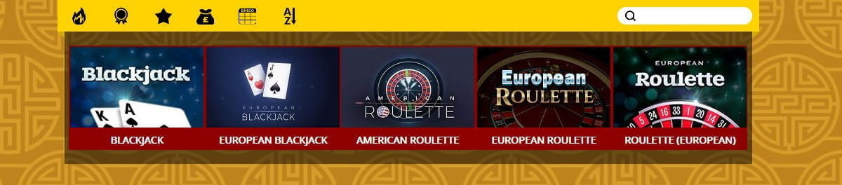 Dragon Slots Casino Roulette and Blackjack Table Games