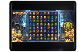 Playing Dragonfall on Jackpotjoy Casino App on iPad