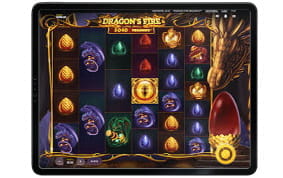 The mobile slot Dragon's Fire Megaways on Tablet