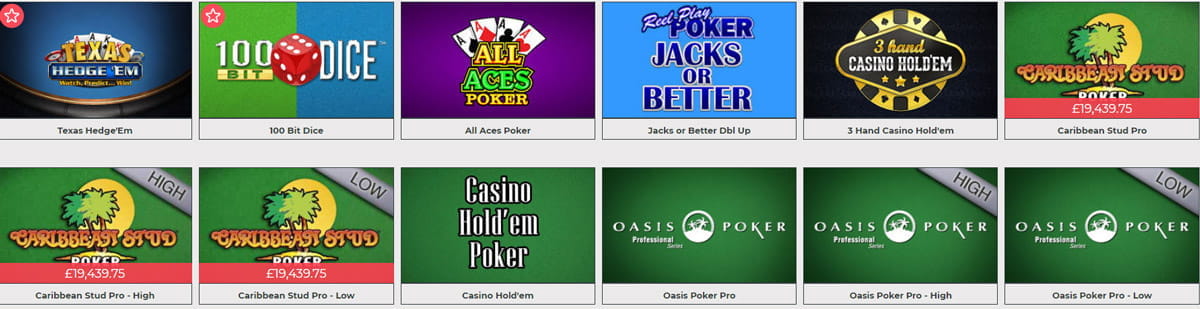 Dream Jackpot Casino Offers Great Table Games