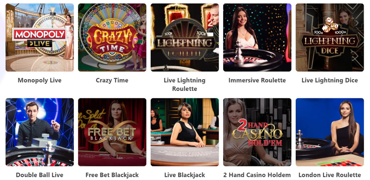 Table Games Catalogue in Dreamz Casino