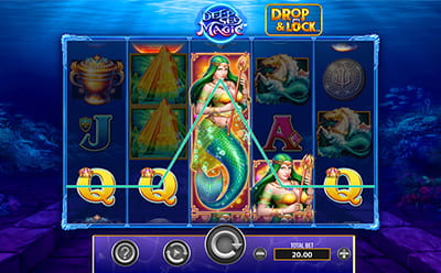 Drop and Lock Deep Sea Magic Slot Bonus Round