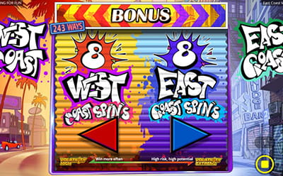East Coast vs West Coast Slot Free Spins