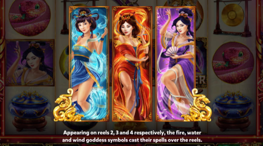 The Paytable of Eastern Goddesses Online Slot
