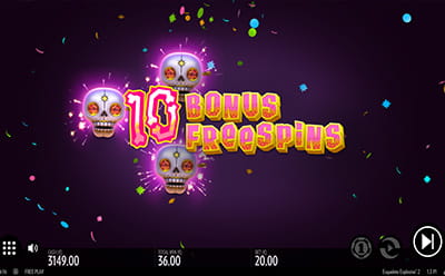 Esqueleto Explosivo 2 Slot Bonus Round 