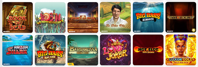 Die Spielauswahl bei EU Spielothek