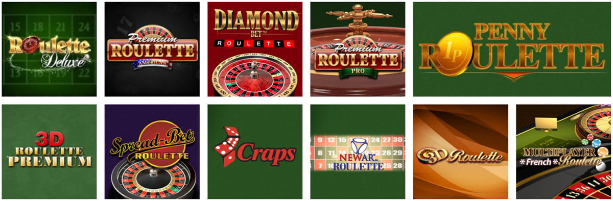 Table Games Catalogue in Europa Casino