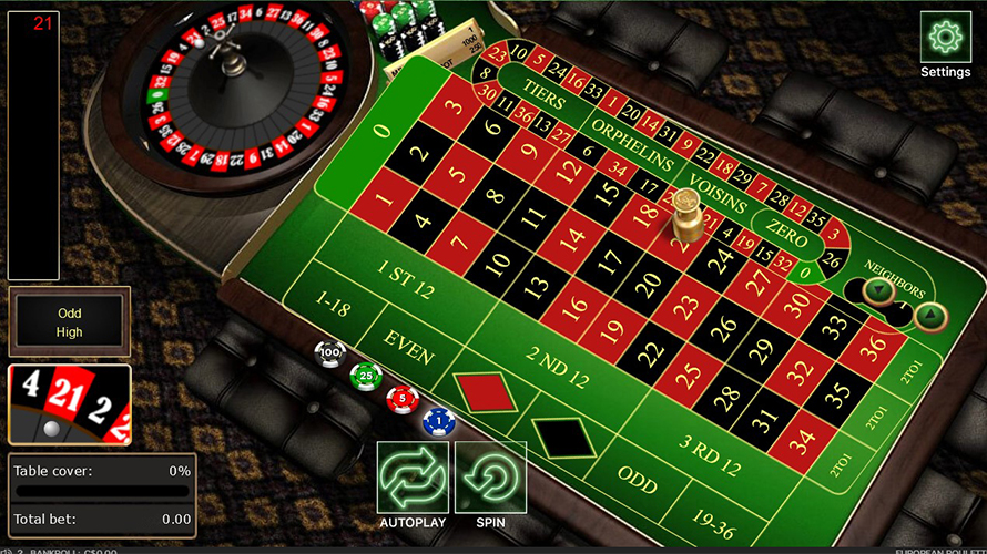 European Roulette Gold Free Play