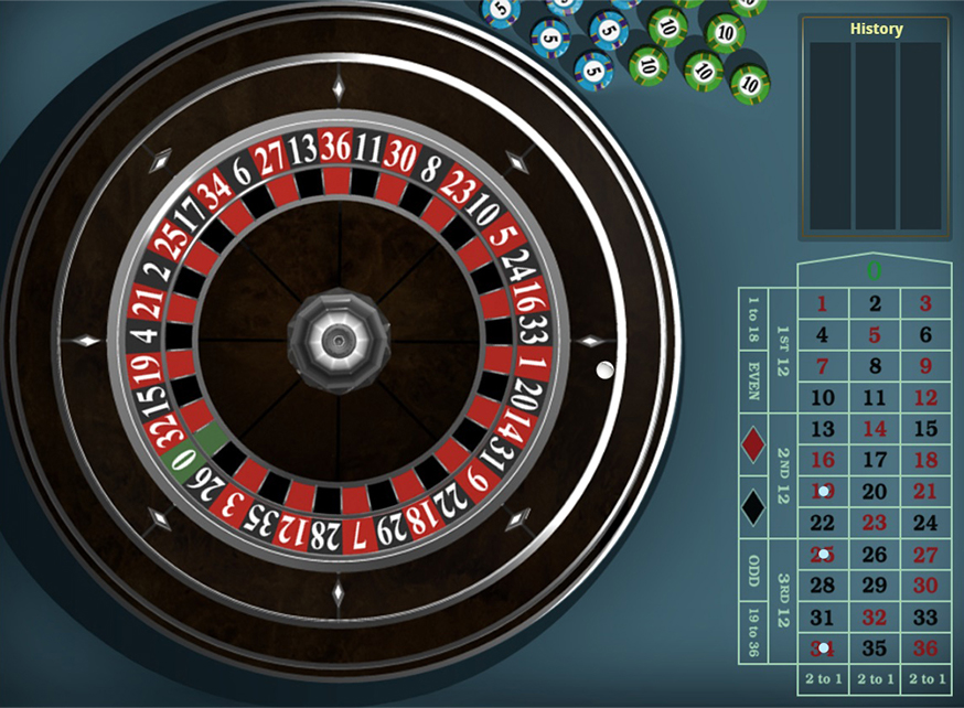 European Roulette Gold gameplay screenshot