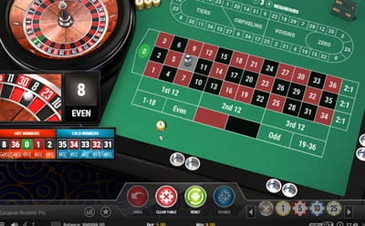 European Roulette Pro by Play'n Go via Highroller Mobile Casino. The Roulette Game Allows for Advanced Bets. 