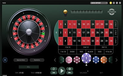 European Roulette Pro In-Play