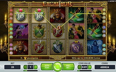 Excalibur Slot Free Spins