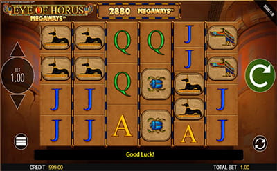 The Eye of Horus Megaways Online Slot at Slots n'Play in the UK
