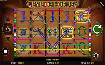 The Eye of Horus Online Slot at Jackpotpiraten