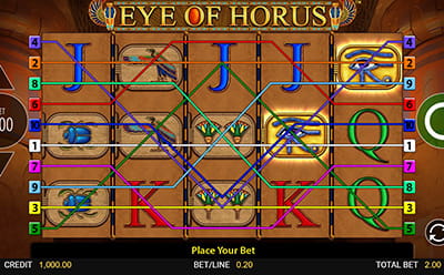 Der Eye of Horus Online Slot bei BingBong