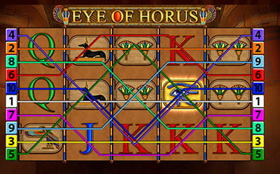 All Win Lines of Eye of Horus