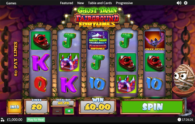 Free Demo of the Fairground Fortunes Ghost Train Slot