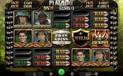 Famous Platoon slot overview at BGO Casino CA