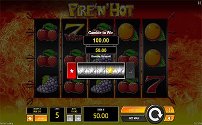 Fire'n'Hot Slot Gamble Feature