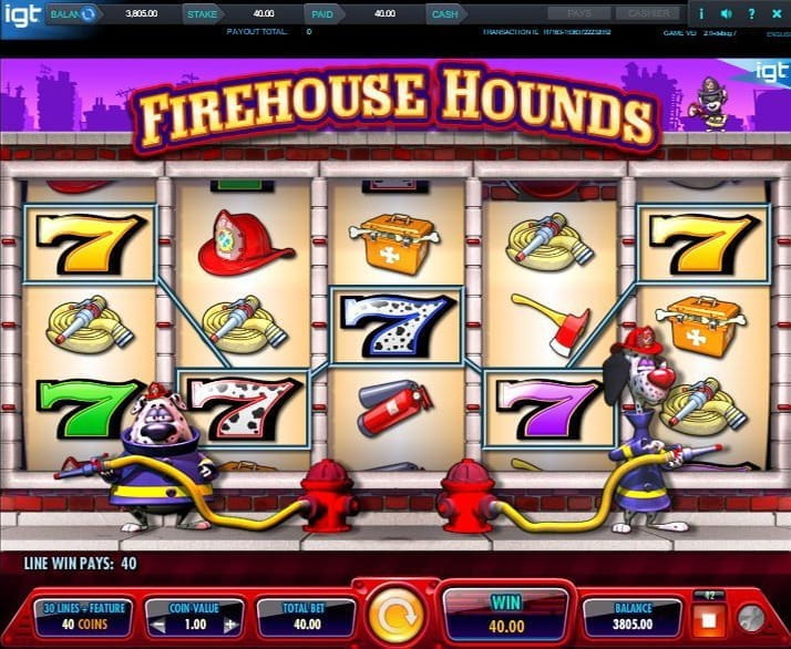 Firehouse Hounds Slot Machine