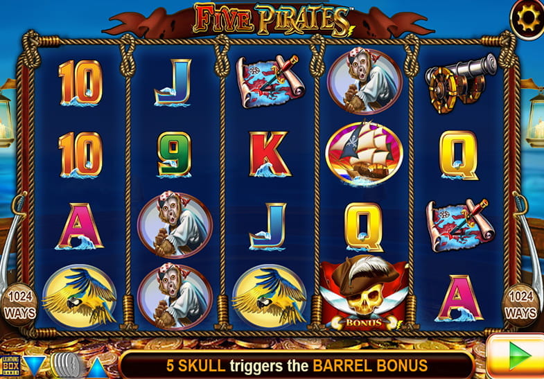 Five Pirates Amazing Online Slot Machine