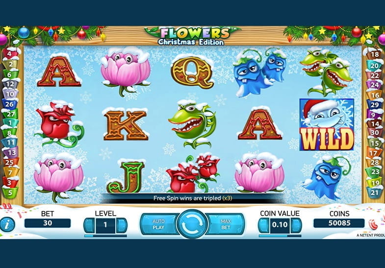 Free demo of the Flowers Christmas Edition Slot game