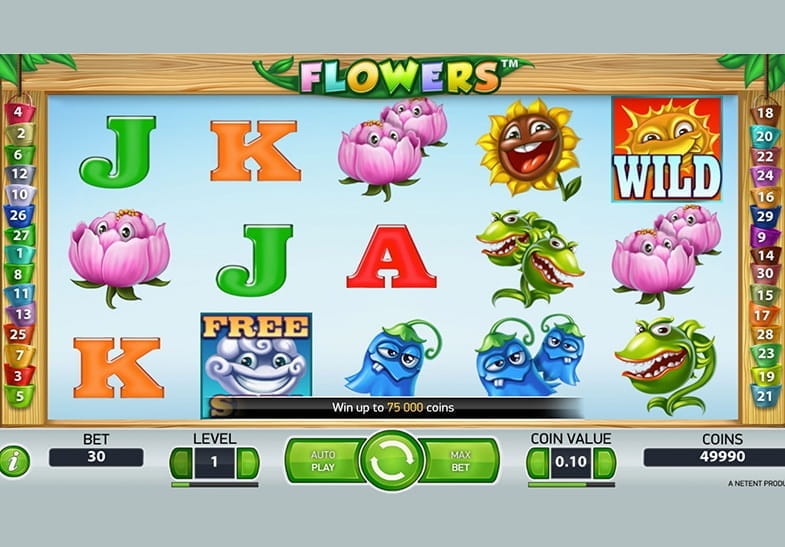 Free demo of the Flowers Slot game