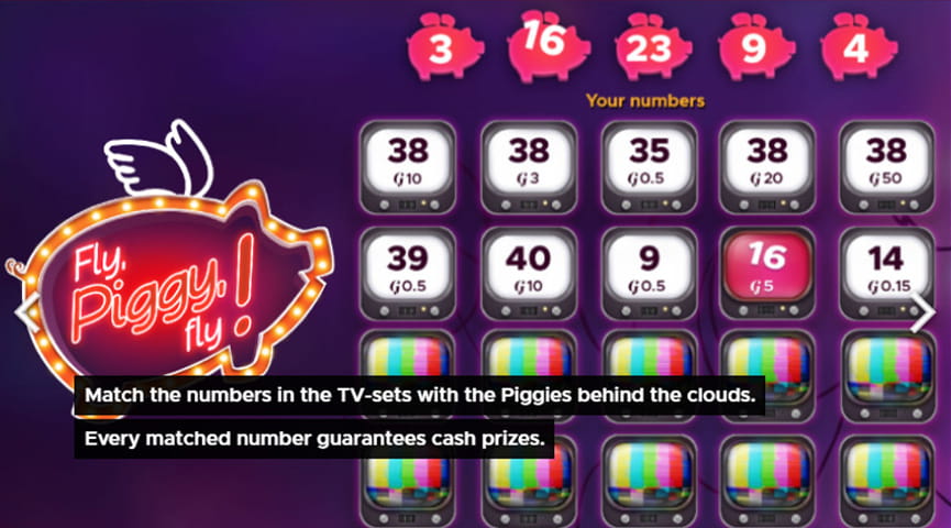 The Paytable of Fly Piggy Fly Online Slot